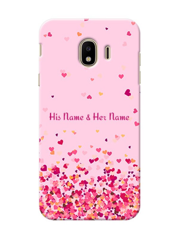 Custom Galaxy J4 (2018) Phone Back Covers: Floating Hearts Design
