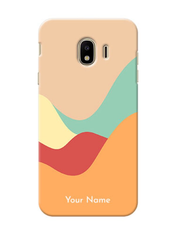 Custom Galaxy J4 (2018) Custom Mobile Case with Ocean Waves Multi-colour Design