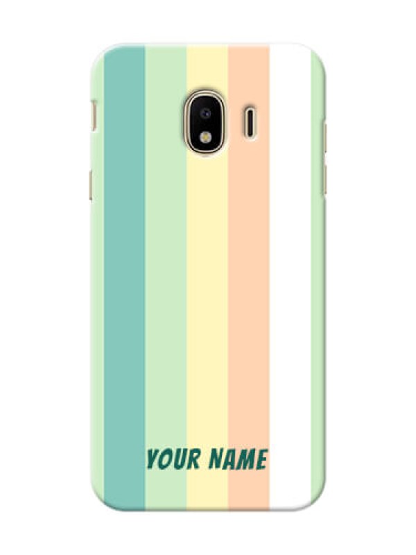 Custom Galaxy J4 (2018) Back Covers: Multi-colour Stripes Design