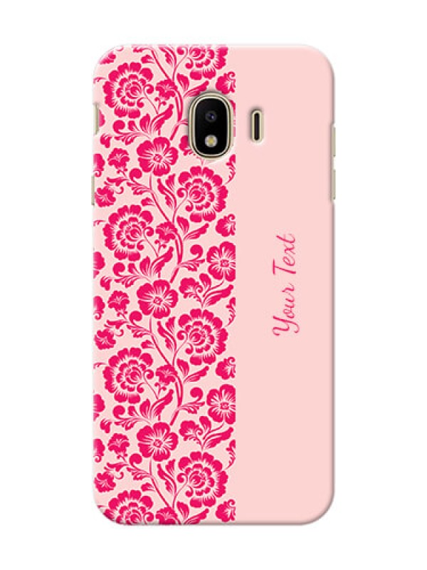 Custom Galaxy J4 (2018) Phone Back Covers: Attractive Floral Pattern Design