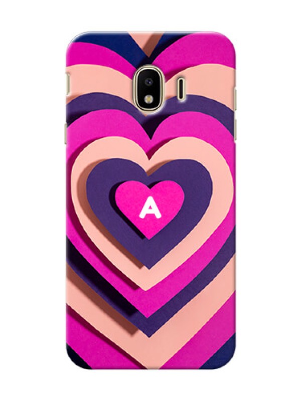 Custom Galaxy J4 (2018) Custom Mobile Case with Cute Heart Pattern Design