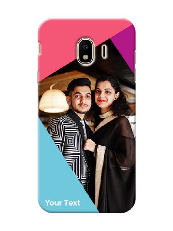 Custom Galaxy J4 (2018) Custom Phone Cases: Stacked Triple colour Design