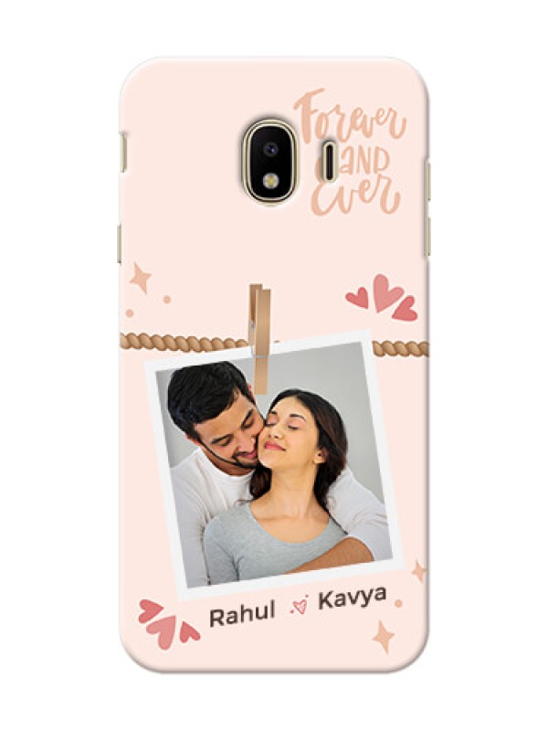 Custom Galaxy J4 (2018) Phone Back Covers: Forever and ever love Design
