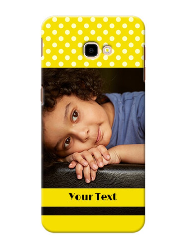 Custom Samsung Galaxy J4 Plus Custom Mobile Covers: Bright Yellow Case Design