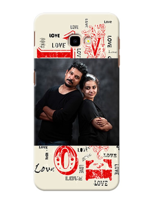 Custom Samsung Galaxy J4 Plus mobile cases online: Trendy Love Design Case