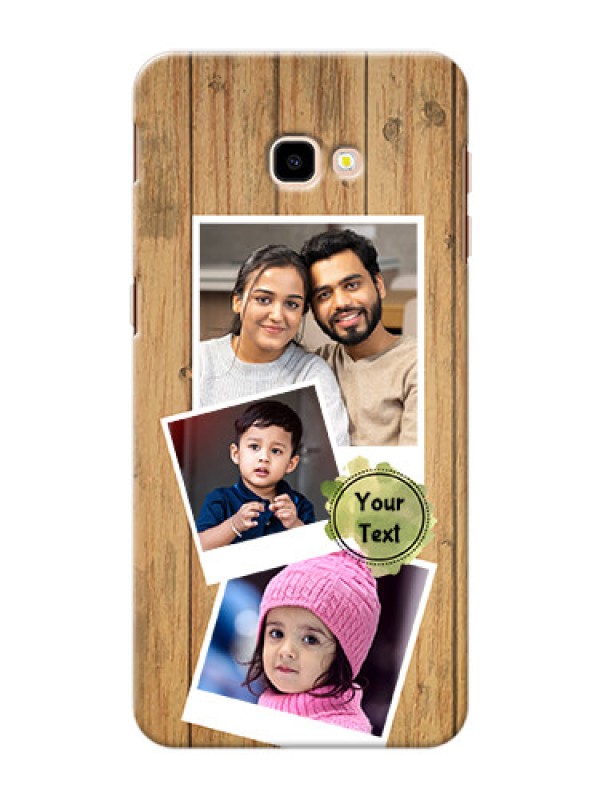 Custom Samsung Galaxy J4 Plus Custom Mobile Phone Covers: Wooden Texture Design