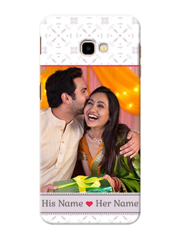 Custom Samsung Galaxy J4 Plus Phone Cases with Photo and Ethnic Design