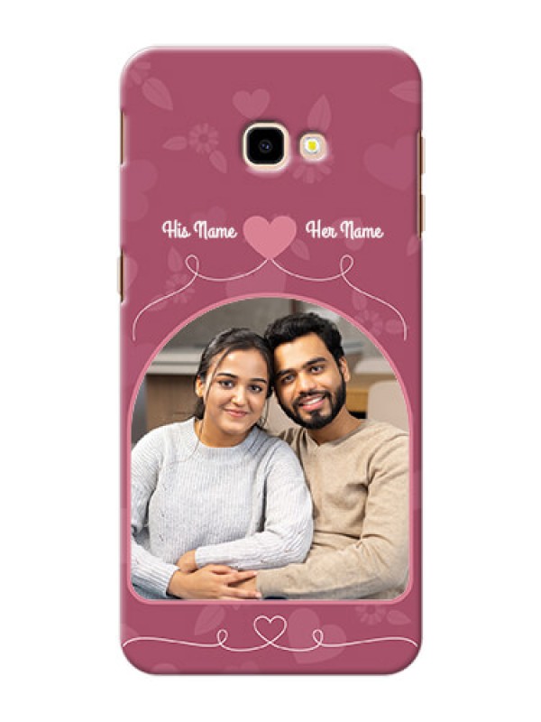Custom Samsung Galaxy J4 Plus mobile phone covers: Love Floral Design