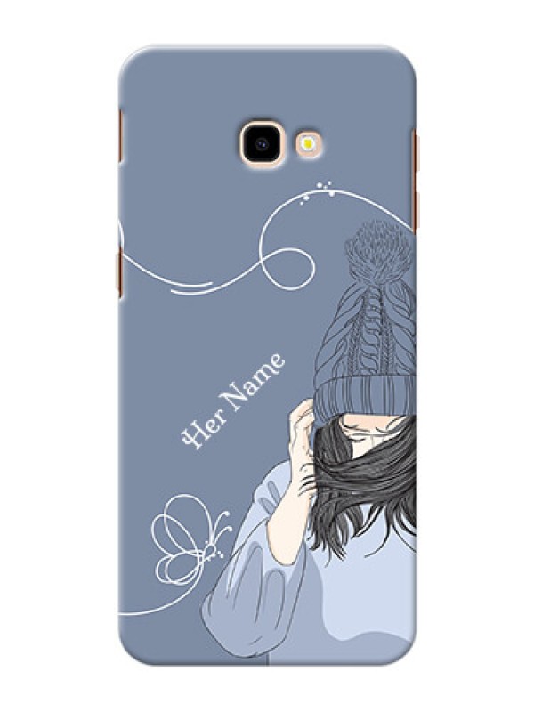 Custom Galaxy J4 Plus Custom Mobile Case with Girl in winter outfit Design