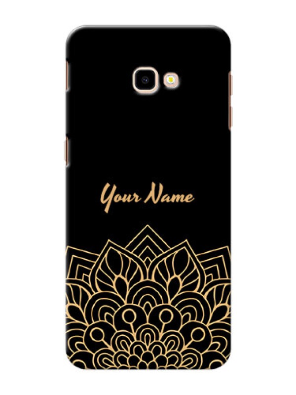 Custom Galaxy J4 Plus Back Covers: Golden mandala Design