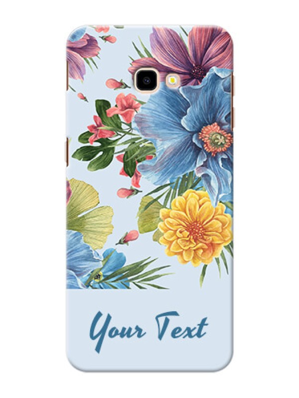 Custom Galaxy J4 Plus Custom Phone Cases: Stunning Watercolored Flowers Painting Design
