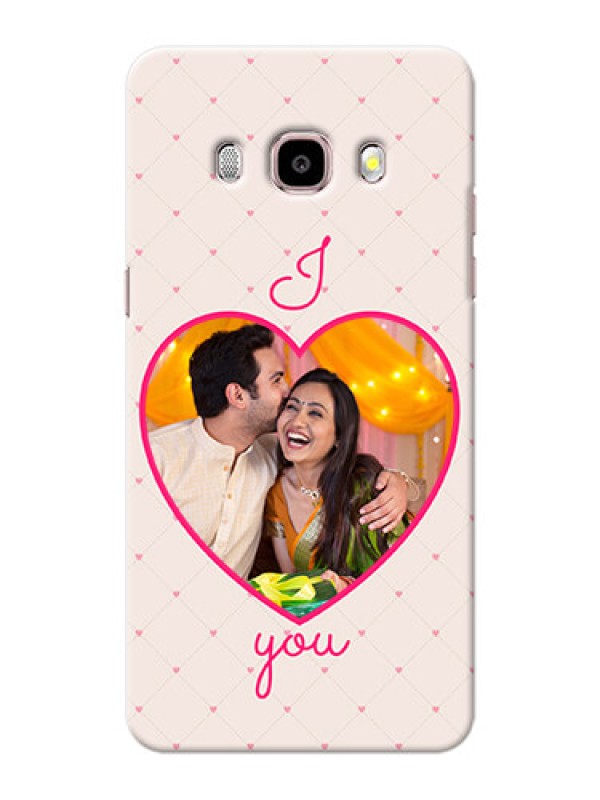 Custom Samsung Galaxy J5 (2016) Love Symbol Picture Upload Mobile Case Design