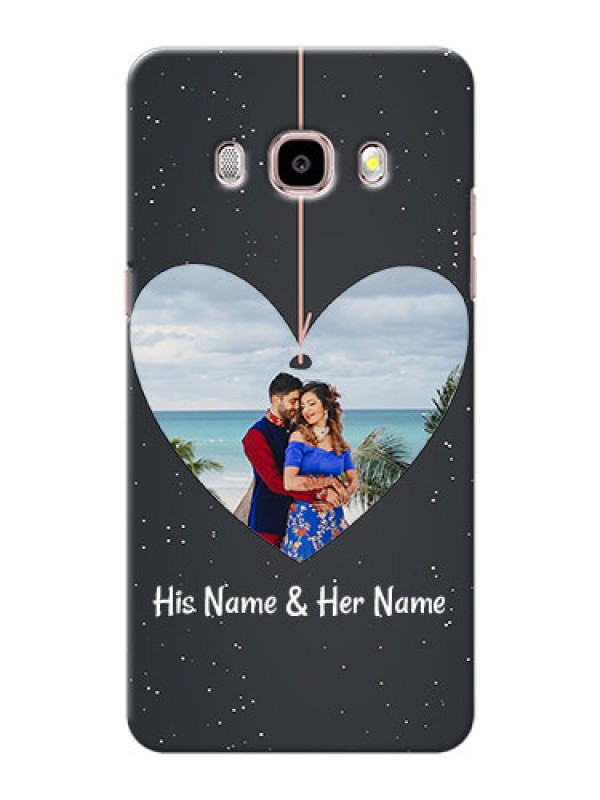 Custom Samsung Galaxy J5 (2016) Hanging Heart Mobile Back Case Design