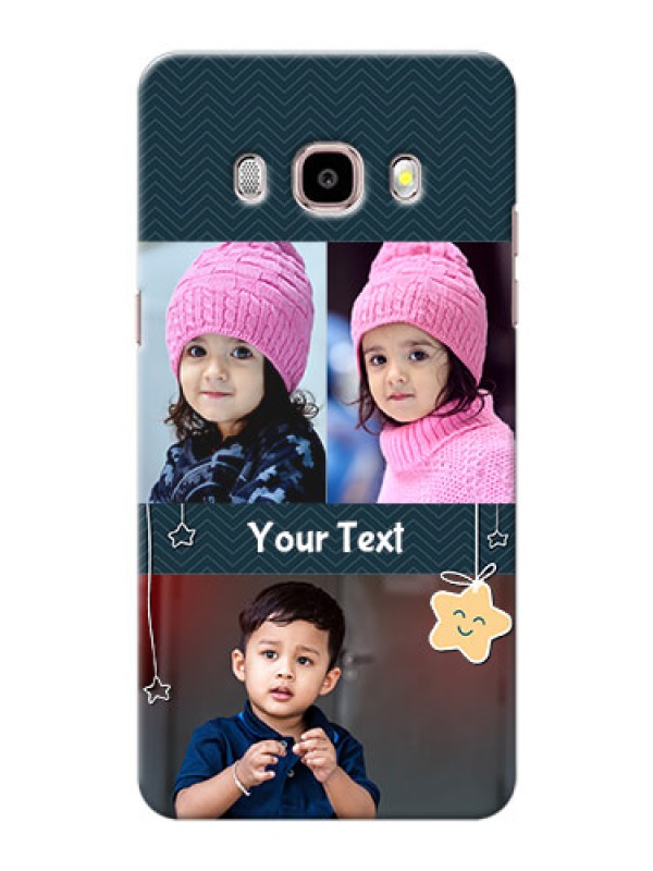 Custom Samsung Galaxy J5 (2016) 3 image holder with hanging stars Design