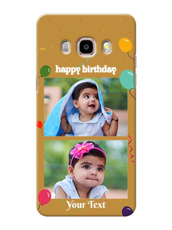 Custom Samsung Galaxy J5 (2016) 2 image holder with birthday celebrations Design