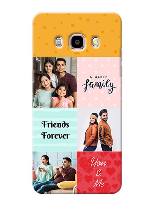Custom Samsung Galaxy J5 (2016) 4 image holder with multiple quotations Design