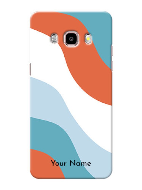 Custom Galaxy J5 (2016) Mobile Back Covers: coloured Waves Design