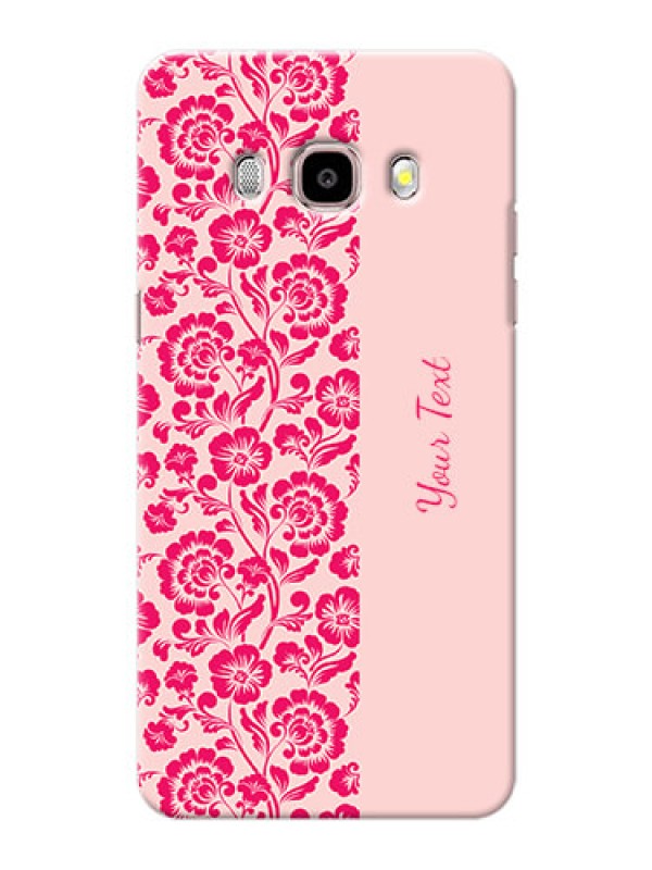 Custom Galaxy J5 (2016) Phone Back Covers: Attractive Floral Pattern Design