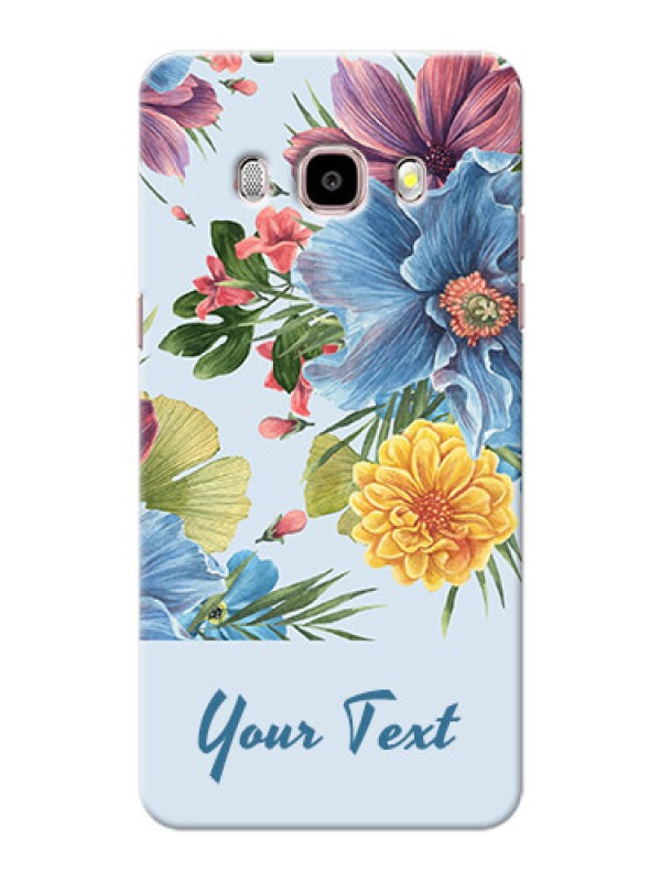 Custom Galaxy J5 (2016) Custom Phone Cases: Stunning Watercolored Flowers Painting Design