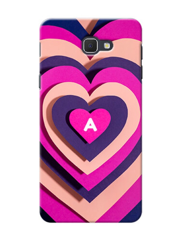Custom Galaxy J5 Prime Custom Mobile Case with Cute Heart Pattern Design