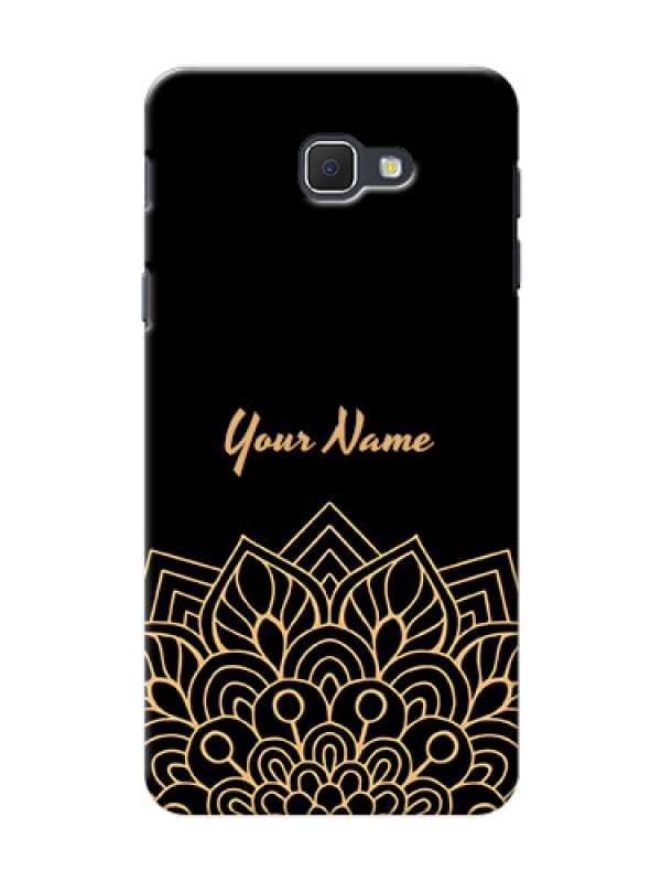 Custom Galaxy J5 Prime Back Covers: Golden mandala Design
