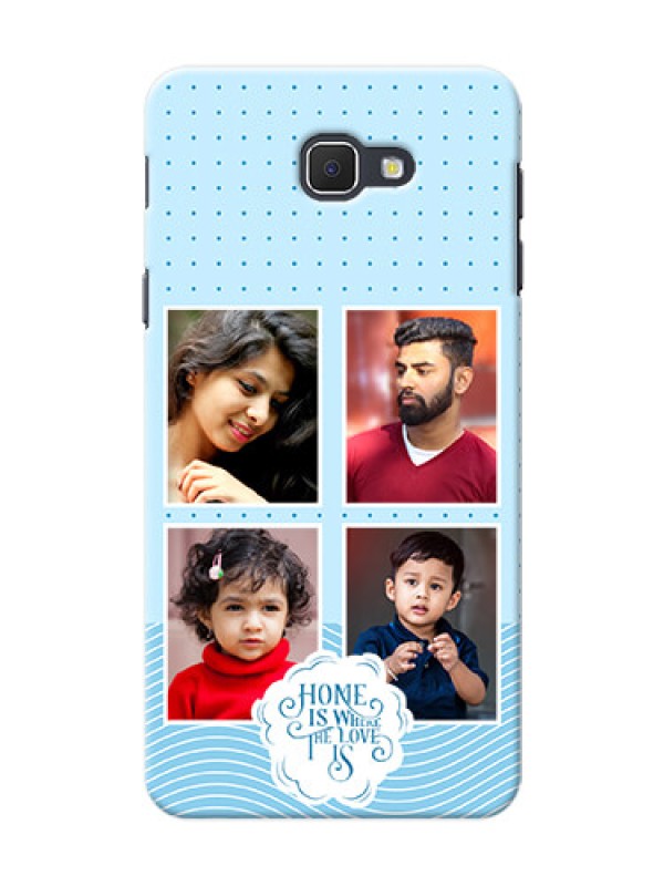 Custom Galaxy J5 Prime Custom Phone Covers: Cute love quote with 4 pic upload Design