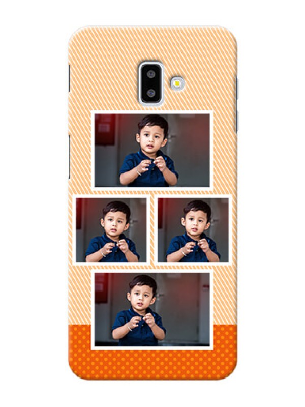 Custom Samsung Galaxy J6 Plus Mobile Back Covers: Bulk Photos Upload Design