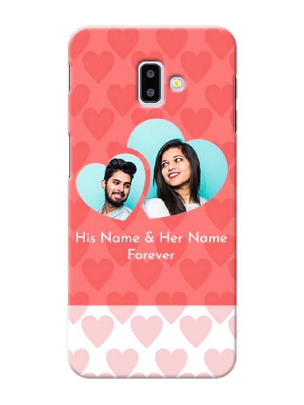 Custom Samsung Galaxy J6 Plus personalized phone covers: Couple Pic Upload Design
