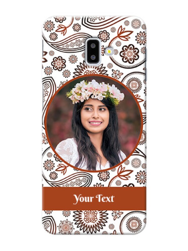 Custom Samsung Galaxy J6 Plus phone cases online: Abstract Floral Design 