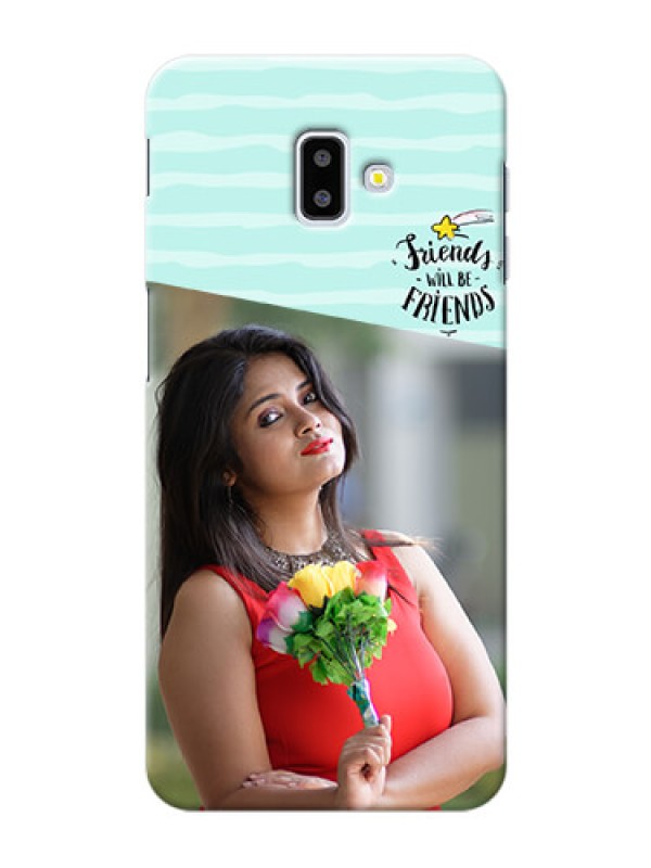Custom Samsung Galaxy J6 Plus Mobile Back Covers: Friends Picture Icon Design
