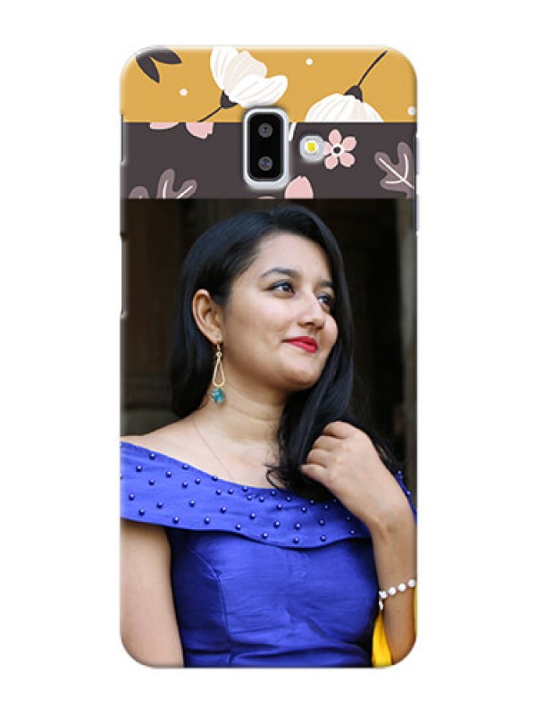 Custom Samsung Galaxy J6 Plus mobile cases online: Stylish Floral Design
