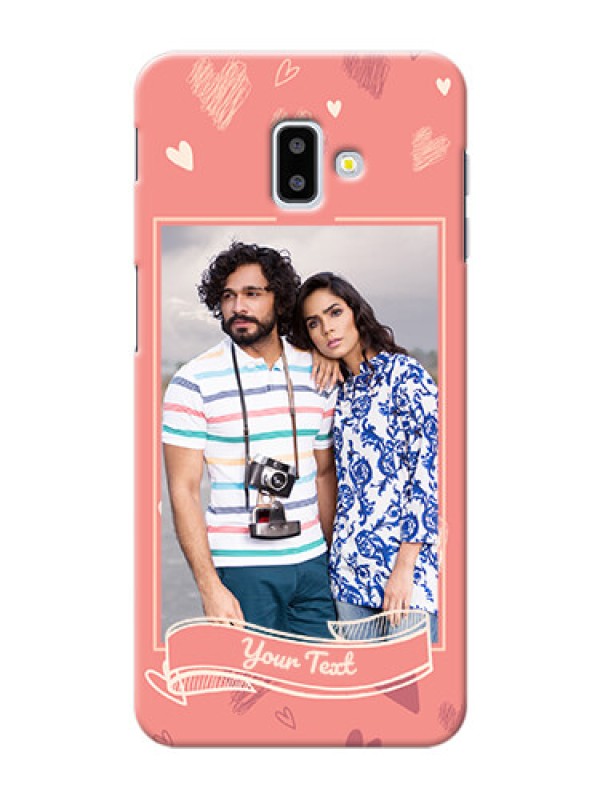 Custom Samsung Galaxy J6 Plus custom mobile phone cases: love doodle art Design