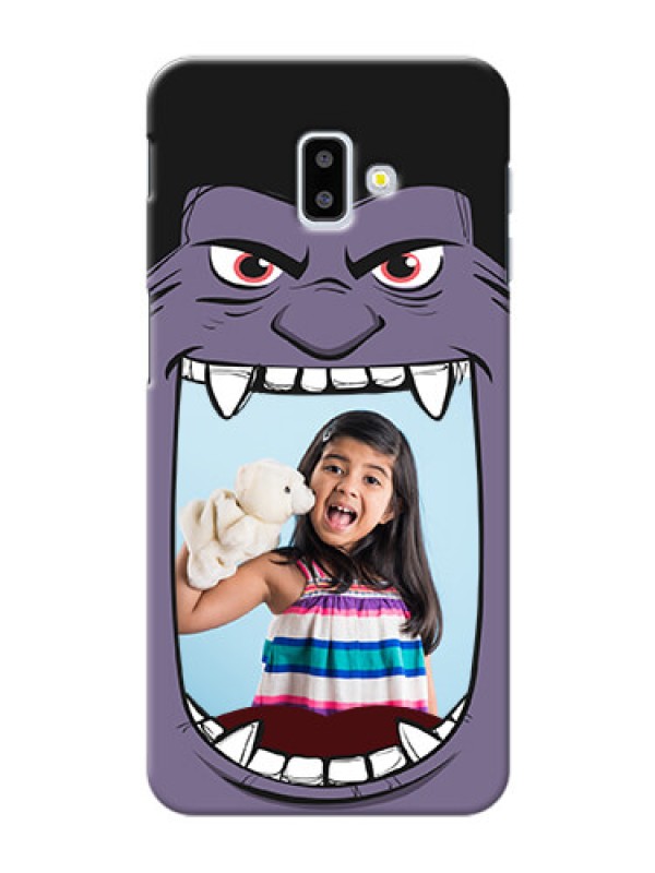 Custom Samsung Galaxy J6 Plus Personalised Phone Covers: Angry Monster Design