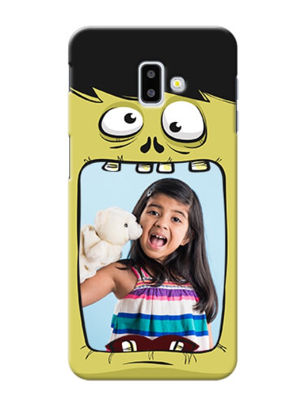 Custom Samsung Galaxy J6 Plus Mobile Covers: Cartoon monster back case Design
