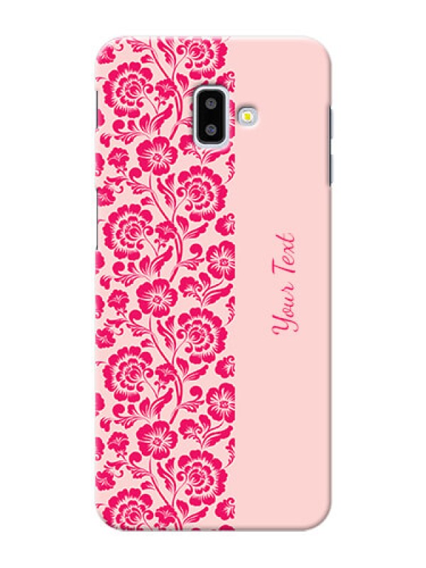 Custom Galaxy J6 Plus Phone Back Covers: Attractive Floral Pattern Design