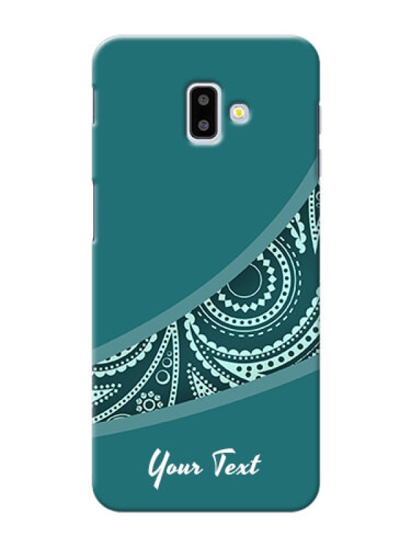 Custom Galaxy J6 Plus Custom Phone Covers: semi visible floral Design