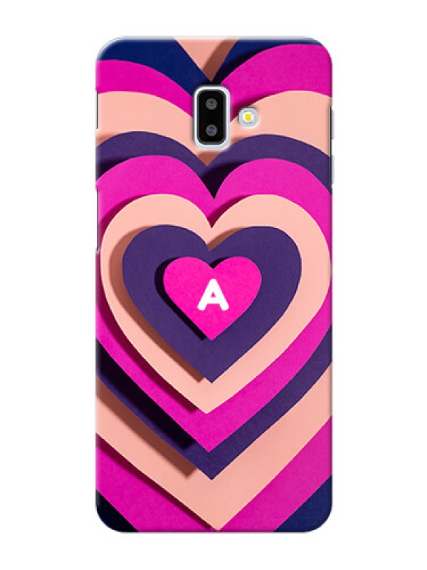 Custom Galaxy J6 Plus Custom Mobile Case with Cute Heart Pattern Design