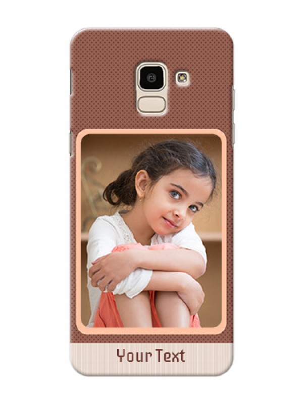 Custom Samsung Galaxy J6 Simple Photo Upload Mobile Cover Design