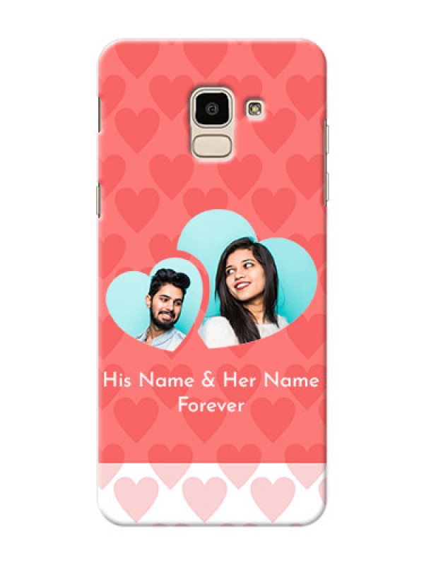Custom Samsung Galaxy J6 Couples Picture Upload Mobile Cover Design