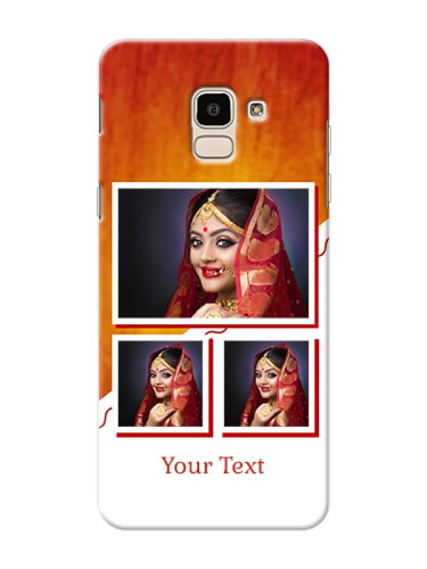 Custom Samsung Galaxy J6 Wedding Memories Mobile Cover Design