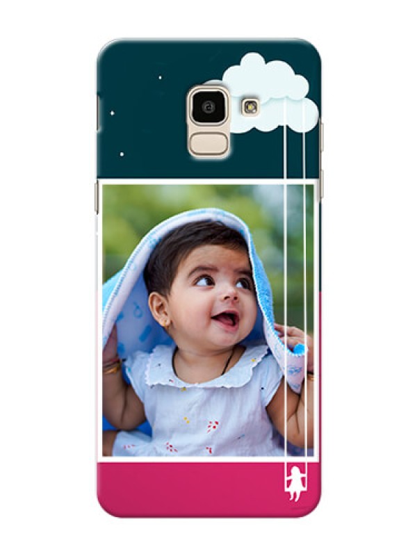Custom Samsung Galaxy J6 Cute Girl Abstract Mobile Case Design