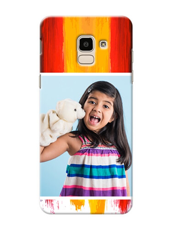 Custom Samsung Galaxy J6 Colourful Mobile Cover Design