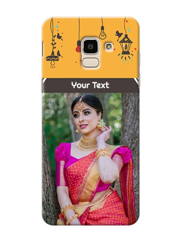 Custom Samsung Galaxy J6 my family design with hanging icons Design
