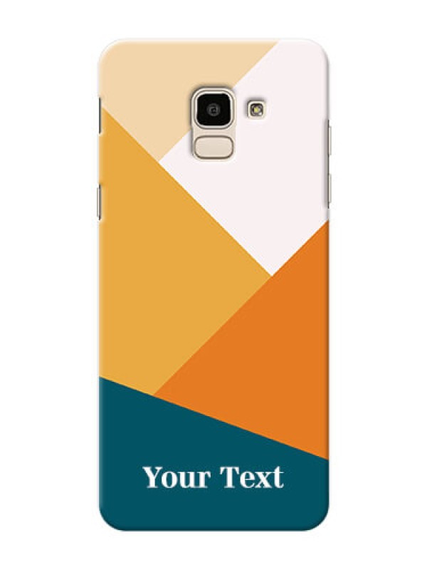 Custom Galaxy J6 Custom Phone Cases: Stacked Multi-colour Design