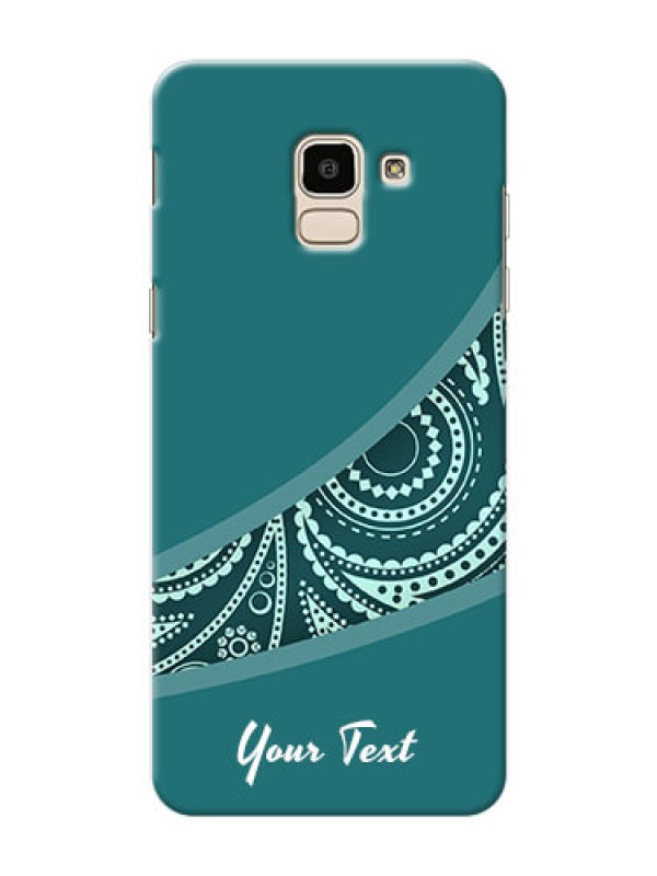 Custom Galaxy J6 Custom Phone Covers: semi visible floral Design