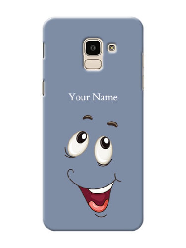 Custom Galaxy J6 Phone Back Covers: Laughing Cartoon Face Design