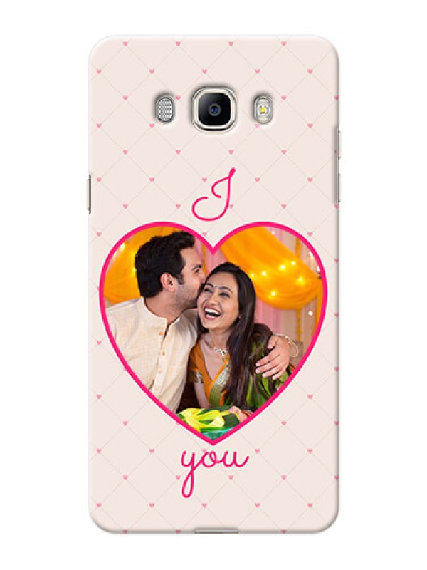 Custom Samsung Galaxy J7 (2016) Love Symbol Picture Upload Mobile Case Design