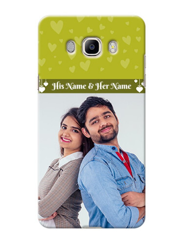 Custom Samsung Galaxy J7 (2016) you and me design with hanging hearts Design