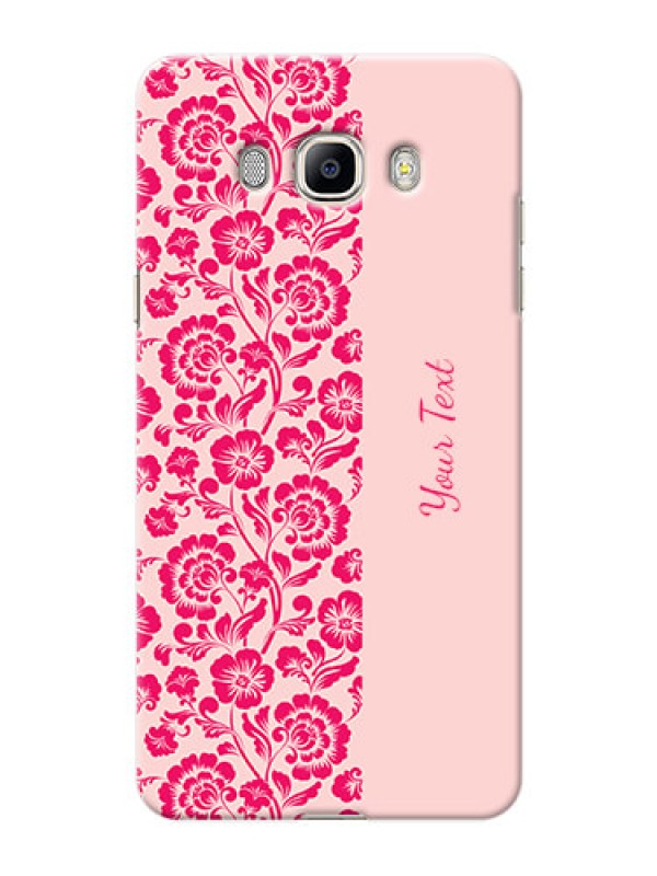 Custom Galaxy J7 (2016) Phone Back Covers: Attractive Floral Pattern Design