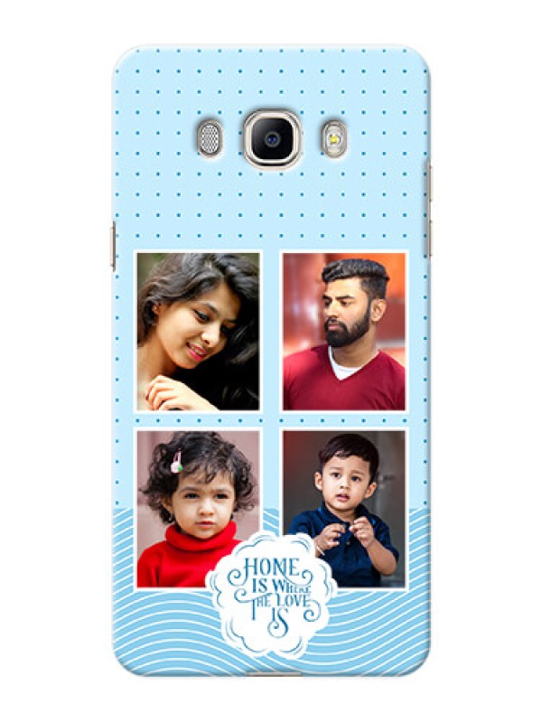Custom Galaxy J7 (2016) Custom Phone Covers: Cute love quote with 4 pic upload Design